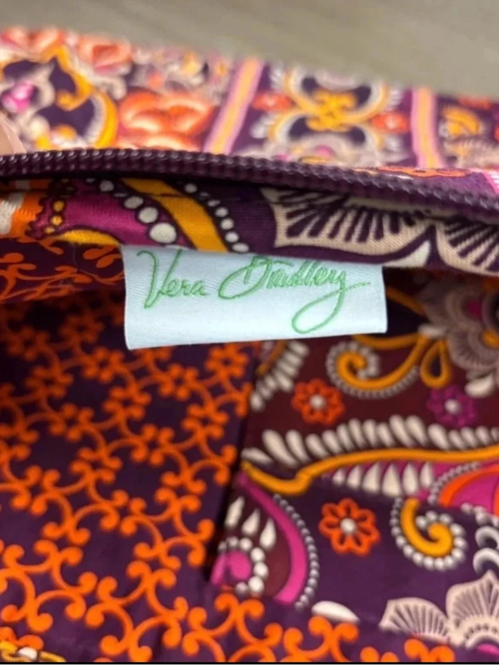 Vera Bradley Safari Sunset Paisley Quilted Laptop Sleeve and Pouch Set